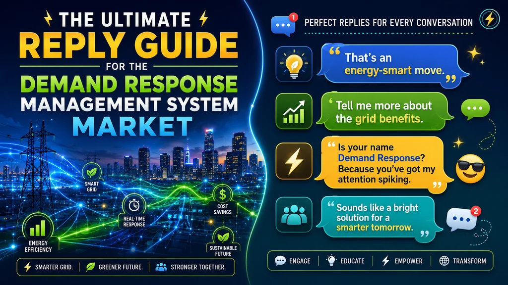 200+ Witty Replies for the Demand Response Management System Market For 2026