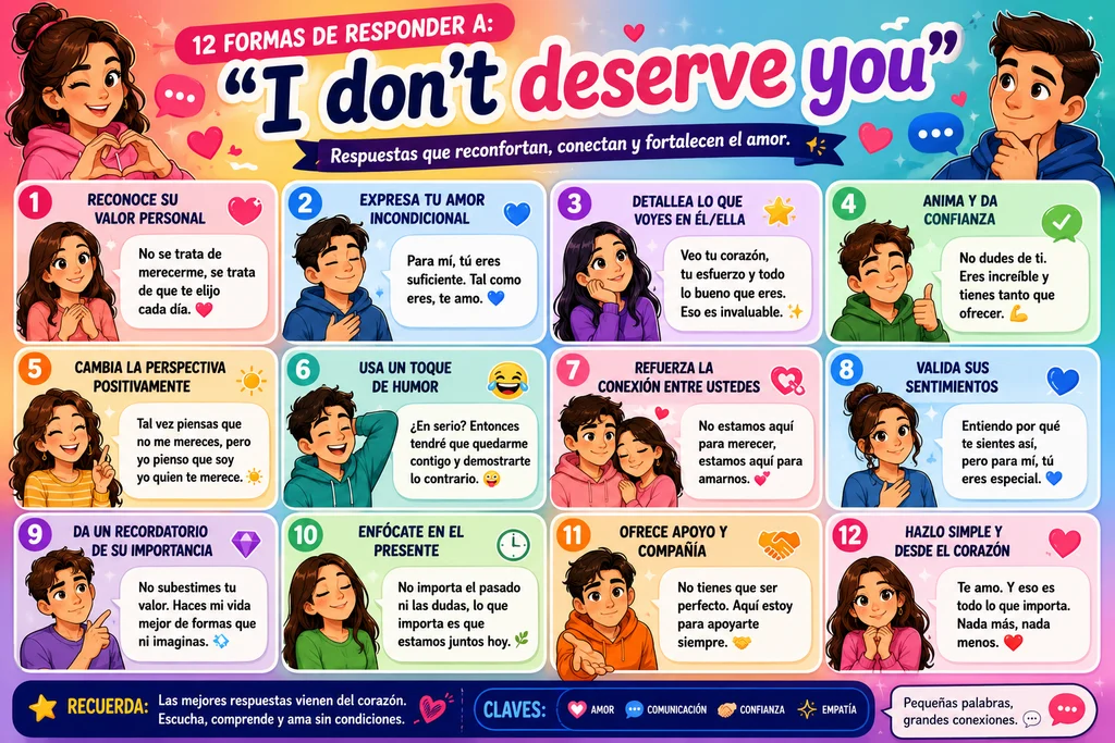 200+ Best Responses to “I Don’t Deserve You For Every Situation For 2026