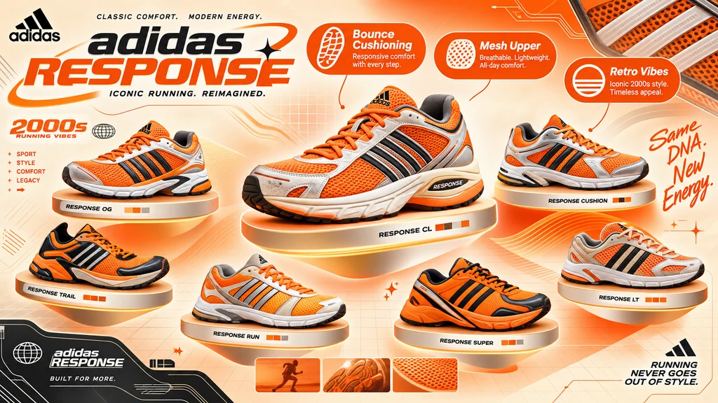adidas response orange