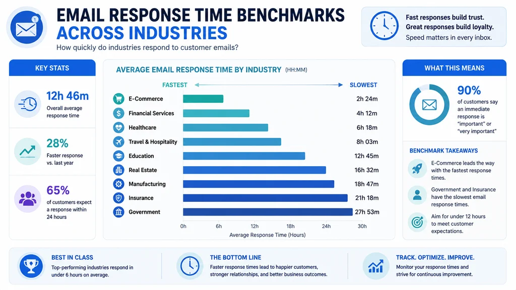average email response time