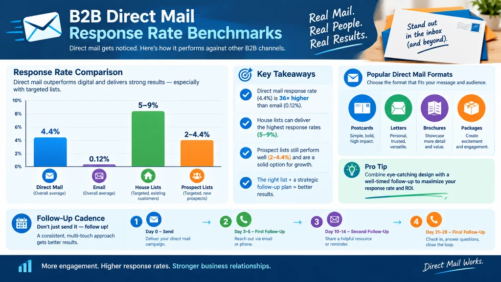 b2b direct mail response rates