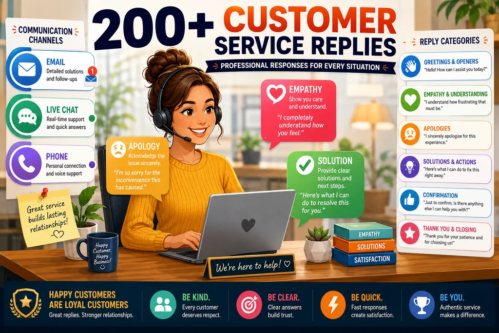 customer service replies