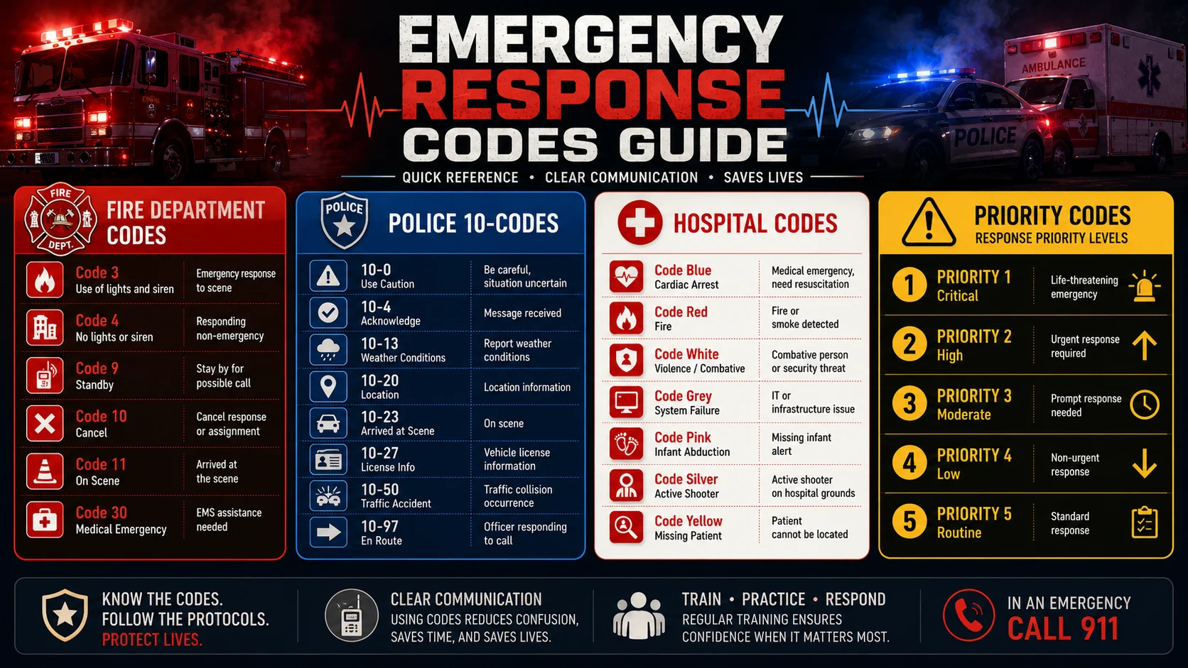 emergency response codes