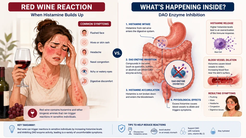 histamine response to alcohol