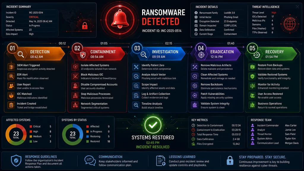 ransomware incident response plan