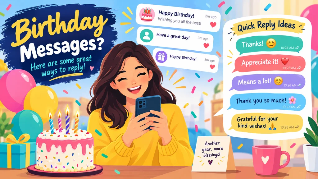 150+ Response To Birthday Wishes That Are Funny, Sweet, and Iconic For 2026