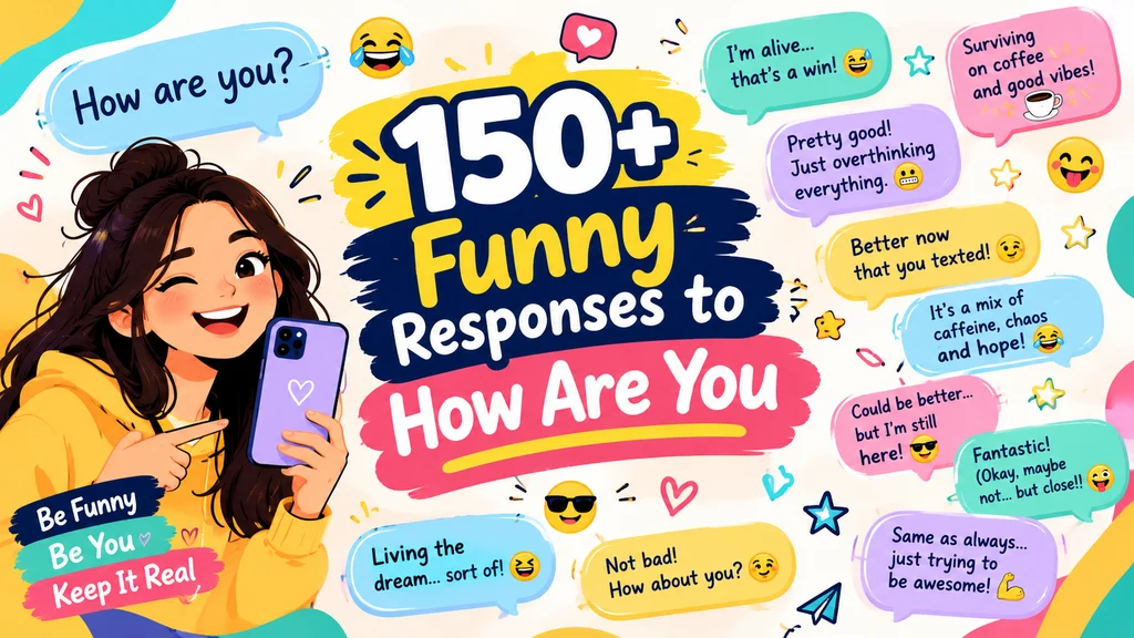 150+ Funny Responses to “How Are You” That Are Actually Hilarious For 2026