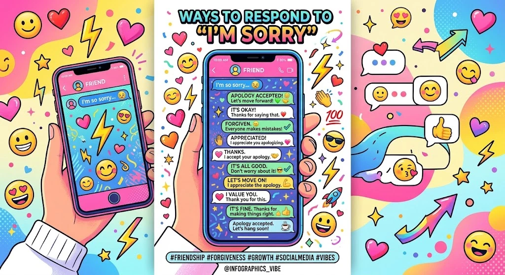 150+ Best Responses to “I’m Sorry” That Are Funny, Flirty, and Real For 2026