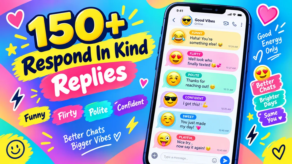 150+ Respond In Kind Replies That Are Witty, Bold, And Totally Iconic For 2026