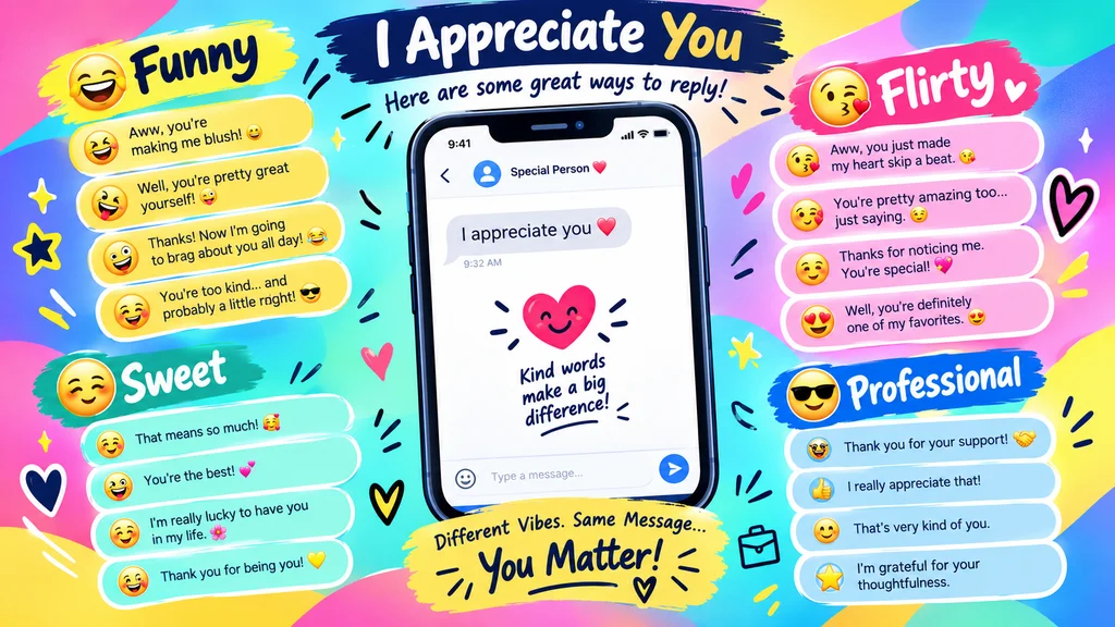 respond to I appreciate you