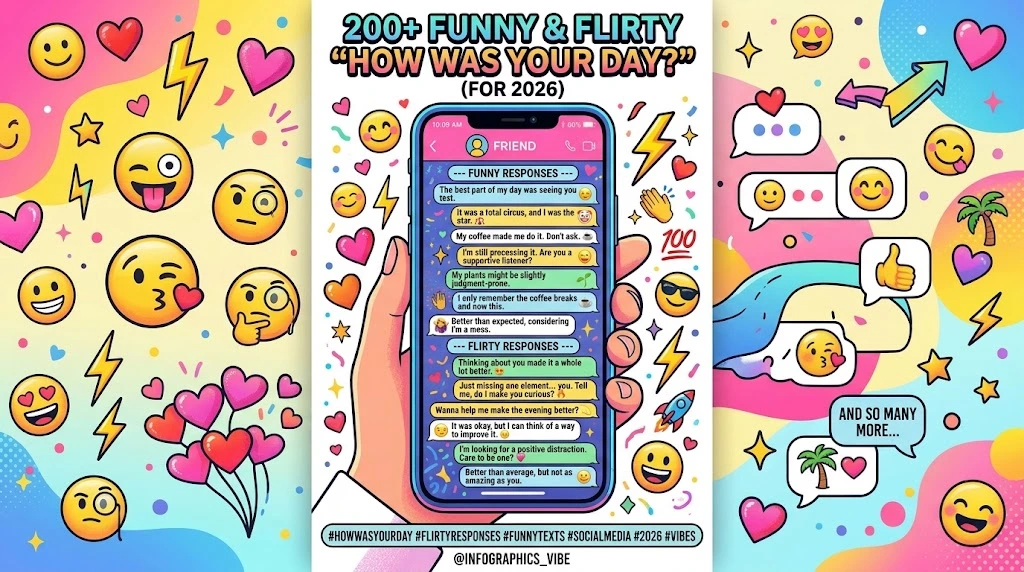  200+ Best Responses to “How Was Your Day” That Are Funny and Flirty For 2026